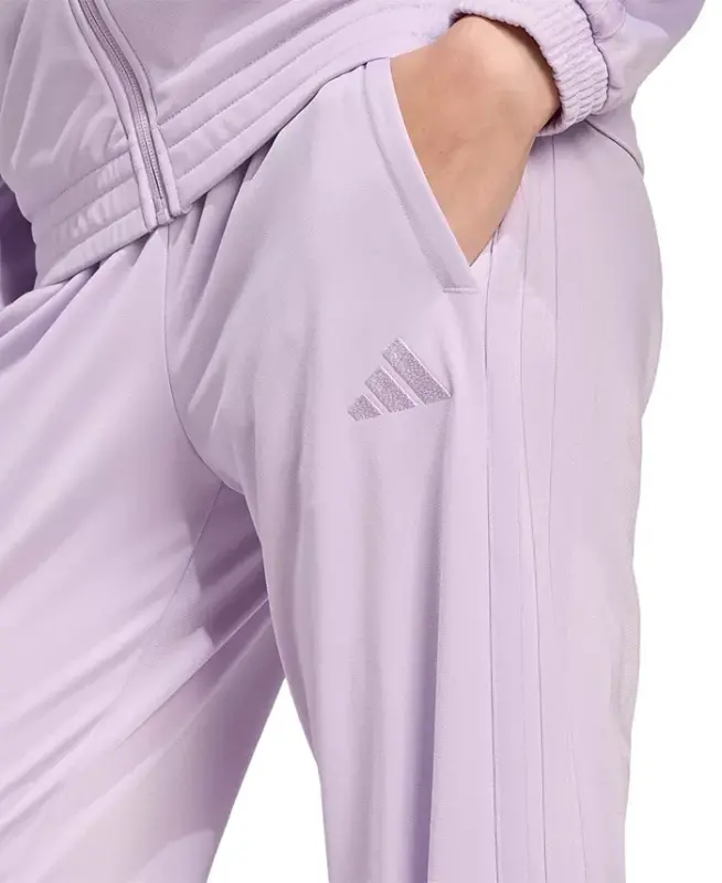 Women's Tricot 3-Stripes Track Pants - Powder Plum - 3