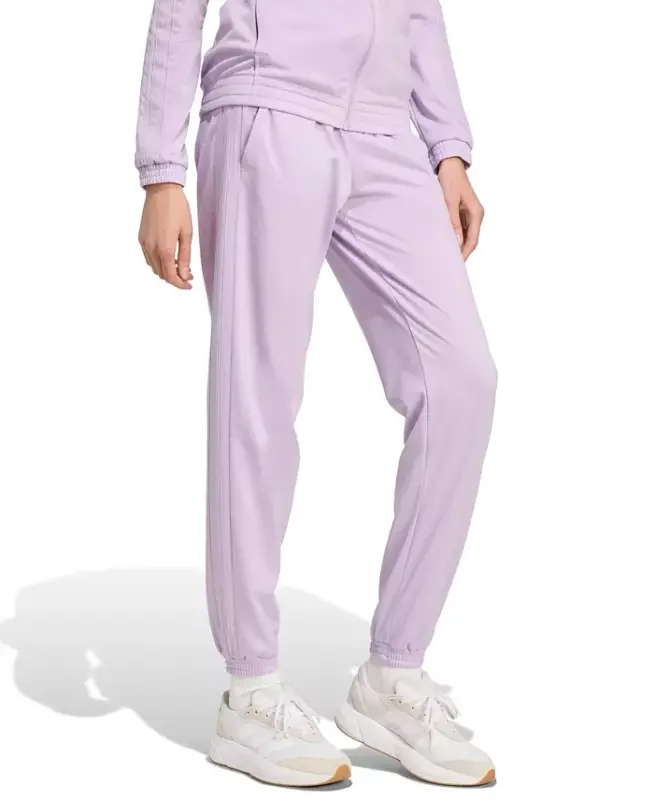 Women's Tricot 3-Stripes Track Pants - Powder Plum - 2
