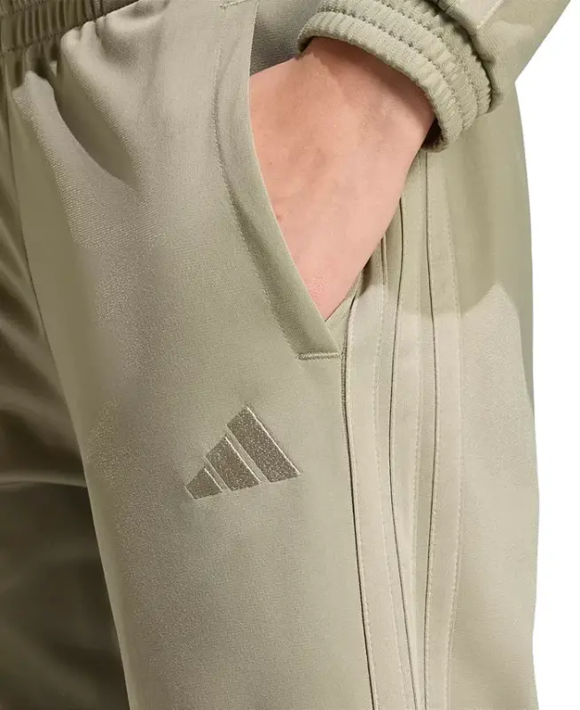 Women's Tricot 3-Stripes Track Pants - Silver Pebble - 3