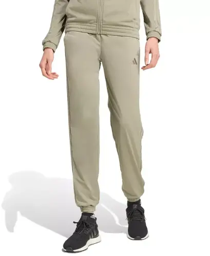 Women's Tricot 3-Stripes Track Pants - Silver Pebble 