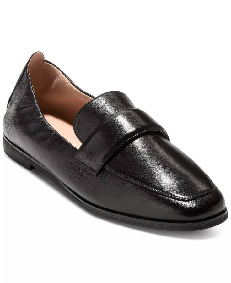 Women's Trinnie Soft Loafer Flats Black Leather - 1