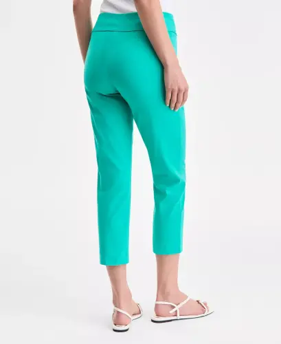 Women's Tummy-Control Pull-On Capri Pants, Created for Modazone-Surf Green - I.N.C. INTERNATIONAL CONCEPTS (1)