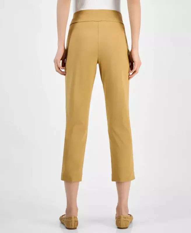 Women's Tummy-Control Pull-On Capri Pants, Created for Modazone-Warm Toffee - 2