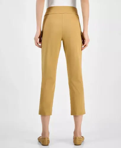 Women's Tummy-Control Pull-On Capri Pants, Created for Modazone-Warm Toffee - 2