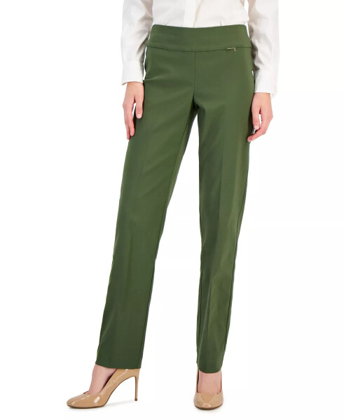 Women's Tummy-Control Pull-On Straight-Leg Pants, Created for Modazone Costa Green - 1