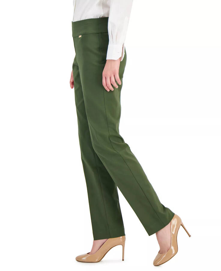 Women's Tummy-Control Pull-On Straight-Leg Pants, Created for Modazone Costa Green - 3