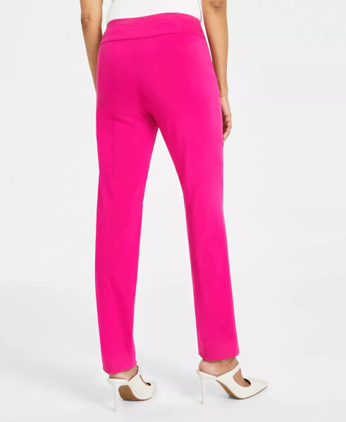 Women's Tummy-Control Pull-On Straight-Leg Pants, Created for Modazone Pink Dragonfrui - 2