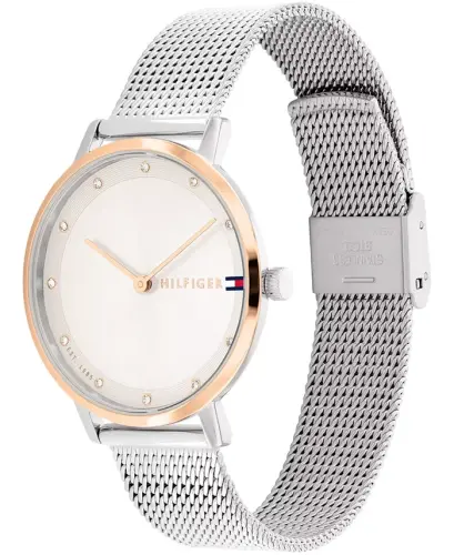Women's Two Hand Silver-Tone Stainless Steel Watch 34mm - TOMMY HILFIGER (1)