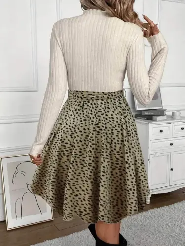 Women's Two-Thread Crop Skirt Two-Piece Set - 6