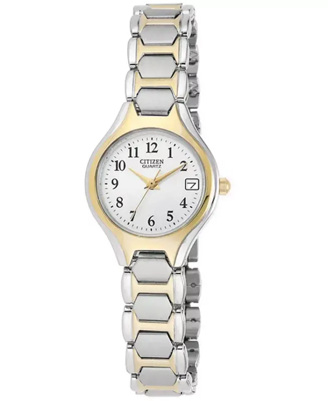Women's Two Tone Stainless Steel Bracelet Watch 23mm EU2254-51A - CITIZEN