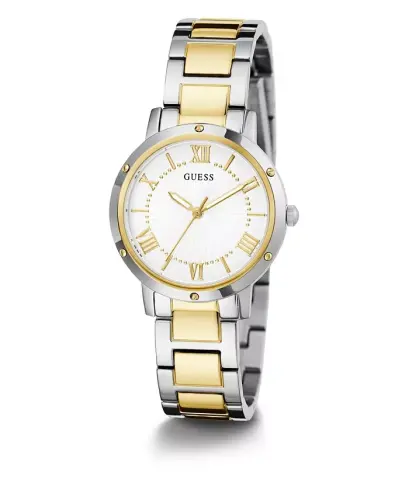 Women's Two Tone Stainless Steel Bracelet Watch, 34mm-Two Tone - 5