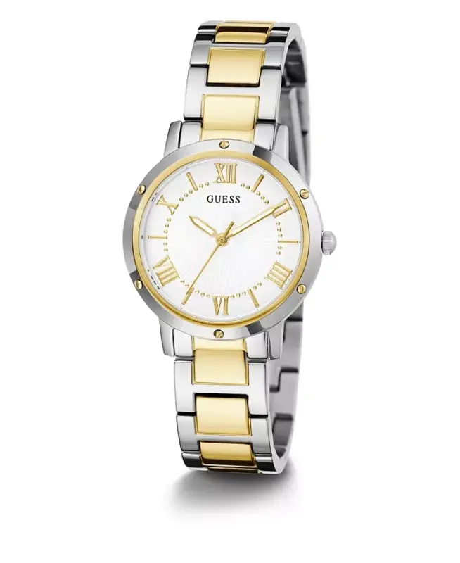 Women's Two Tone Stainless Steel Bracelet Watch, 34mm-Two Tone - 5