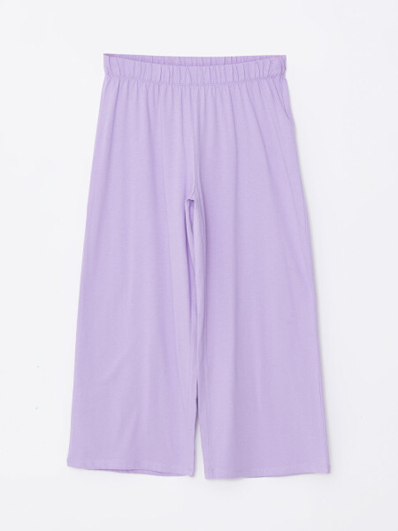 Women's U Neck Plain Capri Pajama Set - 8