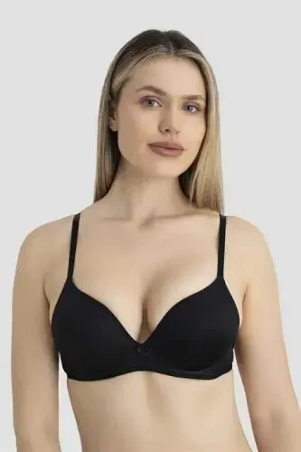 Women's Unpadded Underwire 3-Piece Bra Set Black - 3