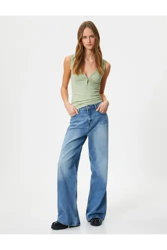 Women's V-Neck Blouse - KOTON (1)