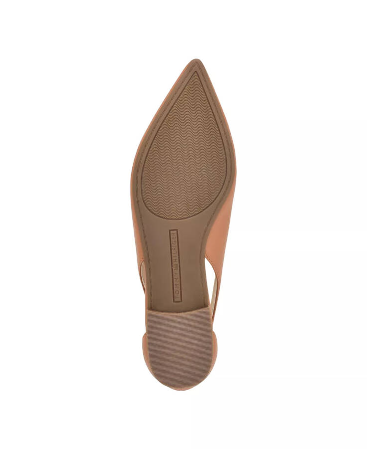 Women's Velahi Pointy Toe Flat Ballet Shoes Caramel - Faux Leather - 5