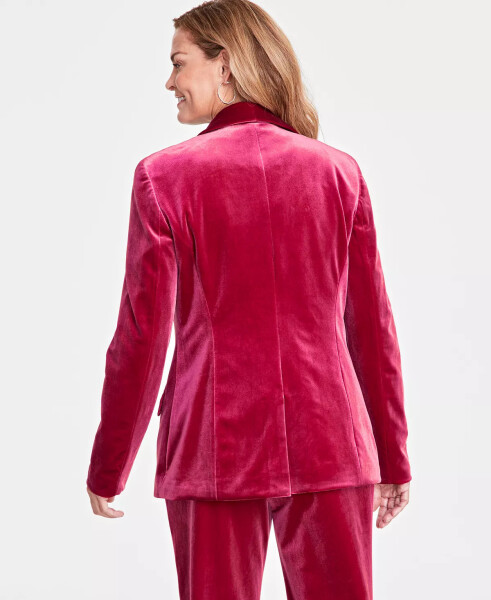 Women's Velvet Blazer, Created for Modazone Crimson Autumn - 2