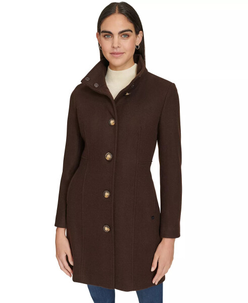 Womens Walker Coat Chocolate Melange - 1