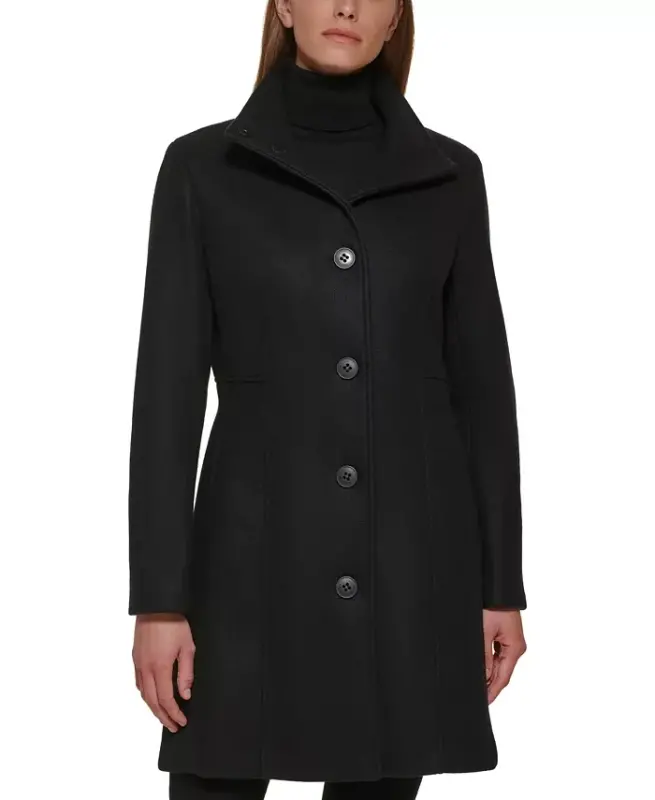 Women's Walker Coat, Created for Modazone - Black - CALVIN KLEIN
