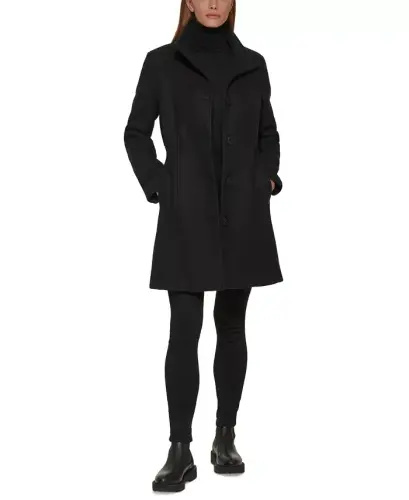 Women's Walker Coat, Created for Modazone - Black - CALVIN KLEIN (1)