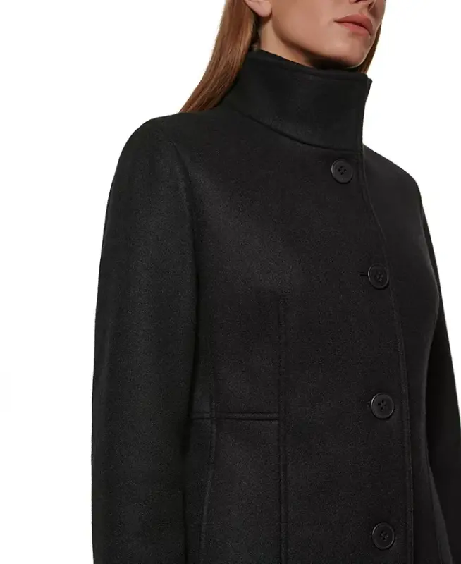 Women's Walker Coat, Created for Modazone - Black - 3