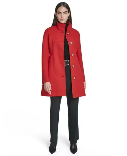 Women's Walker Coat, Created for Modazone - Cherry - 4