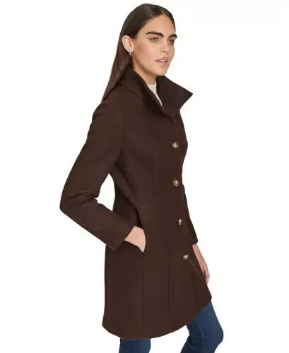 Women's Walker Coat, Created for Modazone - Chocolate Melange - Calvin Klein (1)