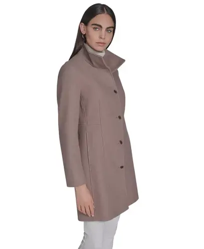 Women's Walker Coat, Created for Modazone - Mushroom Melange - Calvin Klein (1)