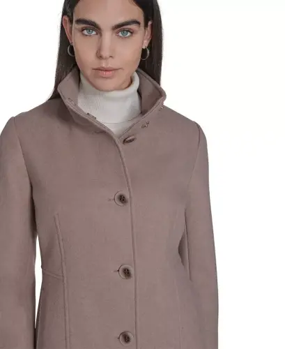 Women's Walker Coat, Created for Modazone - Mushroom Melange - 4