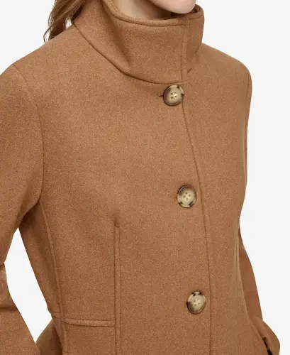 Women's Walker Coat, Created for Modazone - Tobacco Melange - 3