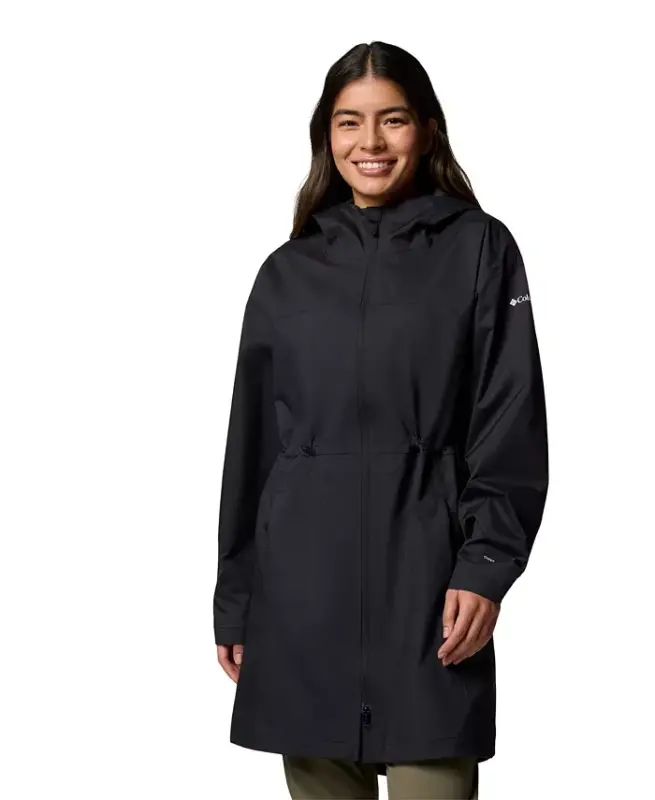 Women's Weekend Adventure II Long Shell Jacket-Black - COLUMBIA