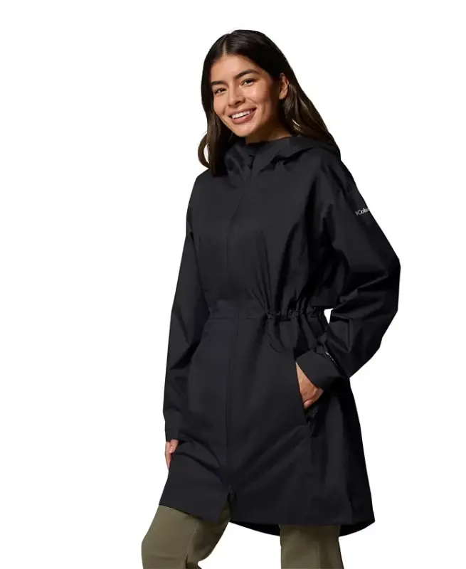 Women's Weekend Adventure II Long Shell Jacket-Black - 3