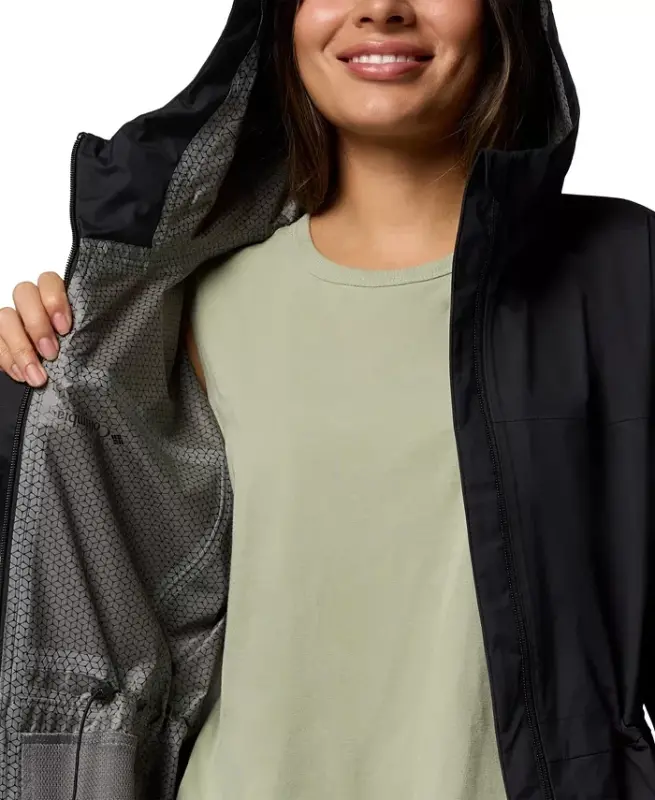 Women's Weekend Adventure II Long Shell Jacket-Black - 4