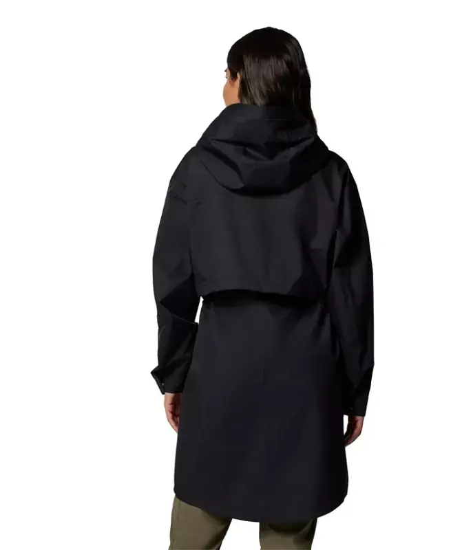 Women's Weekend Adventure II Long Shell Jacket-Black - 5