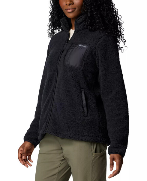 Women's West Bend Stand-Collar Fleece Jacket Black - 3