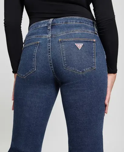 Women's Whiskered Faded-Front Bootcut Denim Jeans-Element Wash - 7