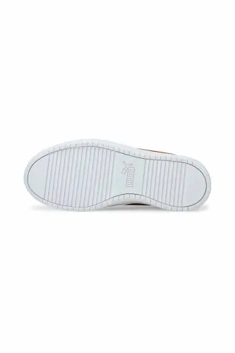 Women's White Casual Sneakers-White - 3