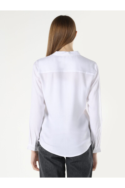 Women's White Long Sleeve Shirt Cl1048443 - 2