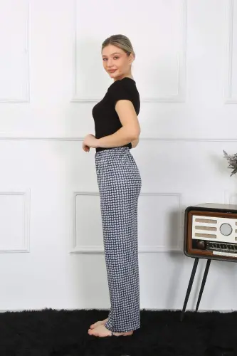 Women's Wide Leg Cotton Knitwear Set 5504 - BÜYÜKBEDENIZ (1)