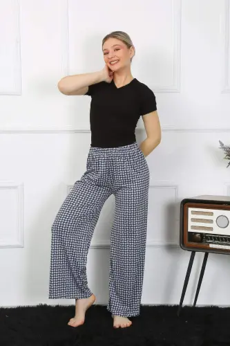 Women's Wide Leg Cotton Knitwear Set 5504 - 1