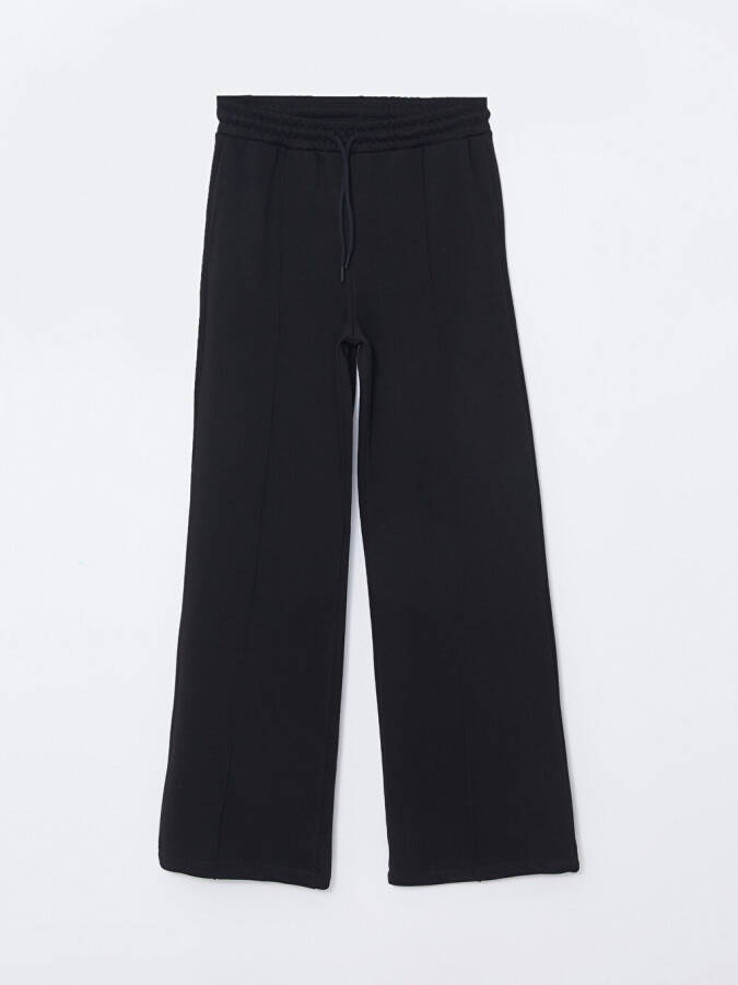 Women's Wide Leg Tracksuit Bottoms with Elastic Waistband - 11