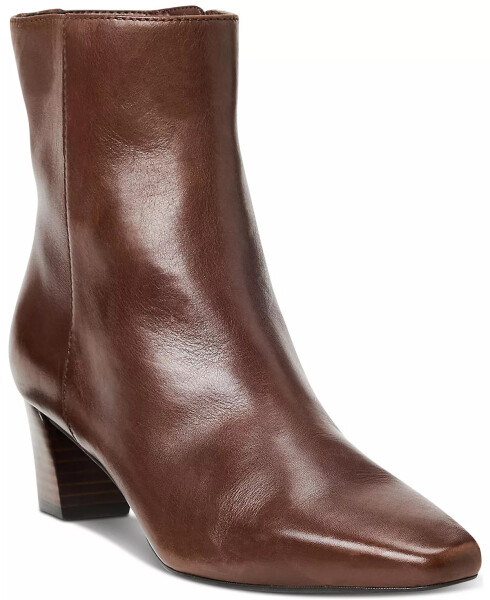 Women's Willa Square-Toe Dress Booties Dark Mahogany - 1