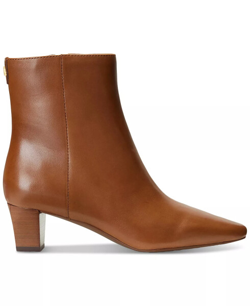 Women's Willa Square-Toe Dress Booties Deep Saddle Tan Leather - 2