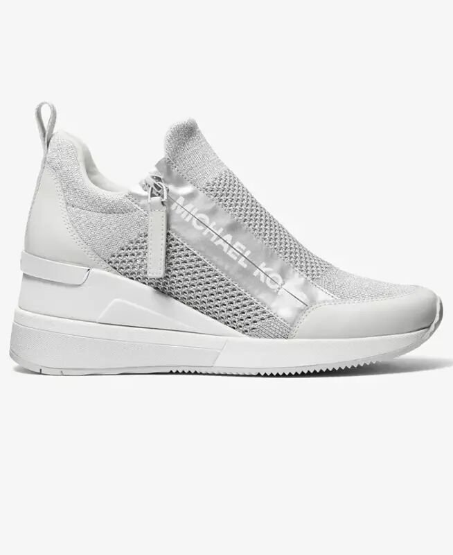 Women's Willis Trainer Wedge Sneakers - Silver - 4