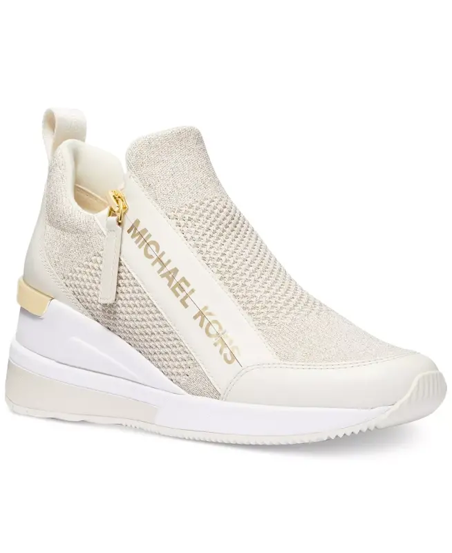 Women's Willis Wedge Trainer Sneakers-Champagne - 1