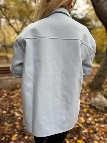 Women's Winter Baby Blue Shirt 750 - BÜYÜKBEDENIZ (1)