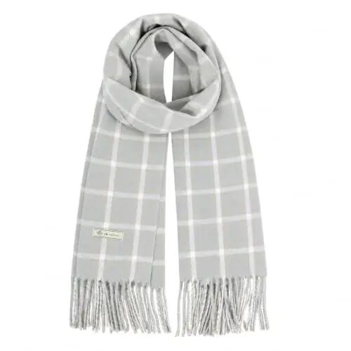 Women's Winter Scarf Large Warm Shawl Wraps Plaid Oversized Thick Scarves - 1