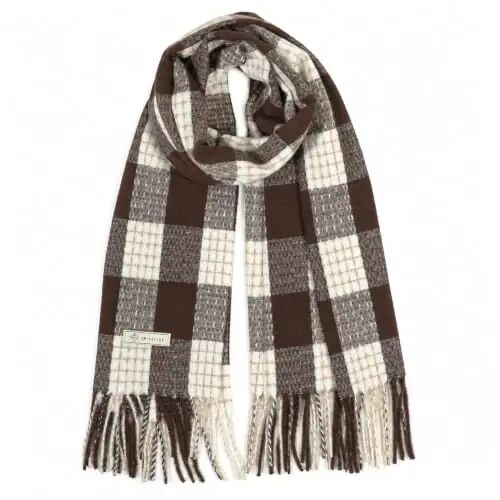 Women's Winter Scarf Large Warm Shawl Wraps Plaid Oversized Thick Scarves - WOMEN'S