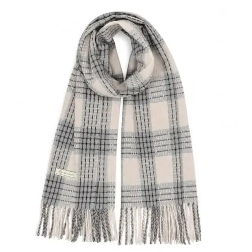 Women's Winter Scarf Large Warm Shawl Wraps Plaid Oversized Thick Scarves - 1