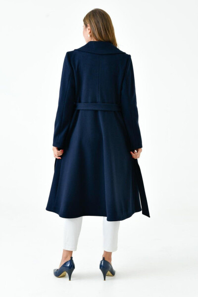 Women's Wool Coat with Belt VLN712701 - 5